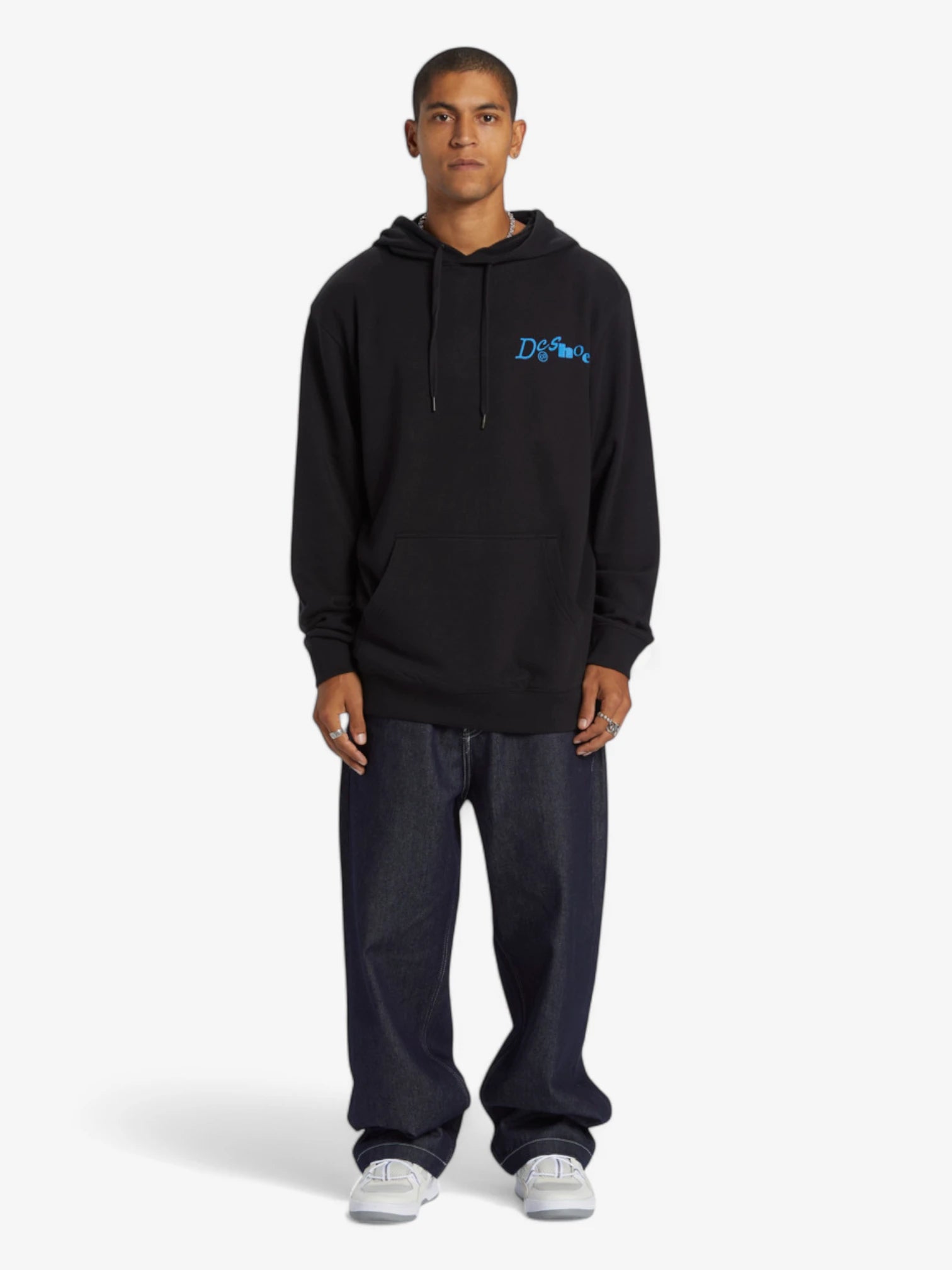 DC Density Transfer Black Hoodie - Men's & Women's Pullover Sweatshirt for Streetwear, Casual Wear & Winter Fashion