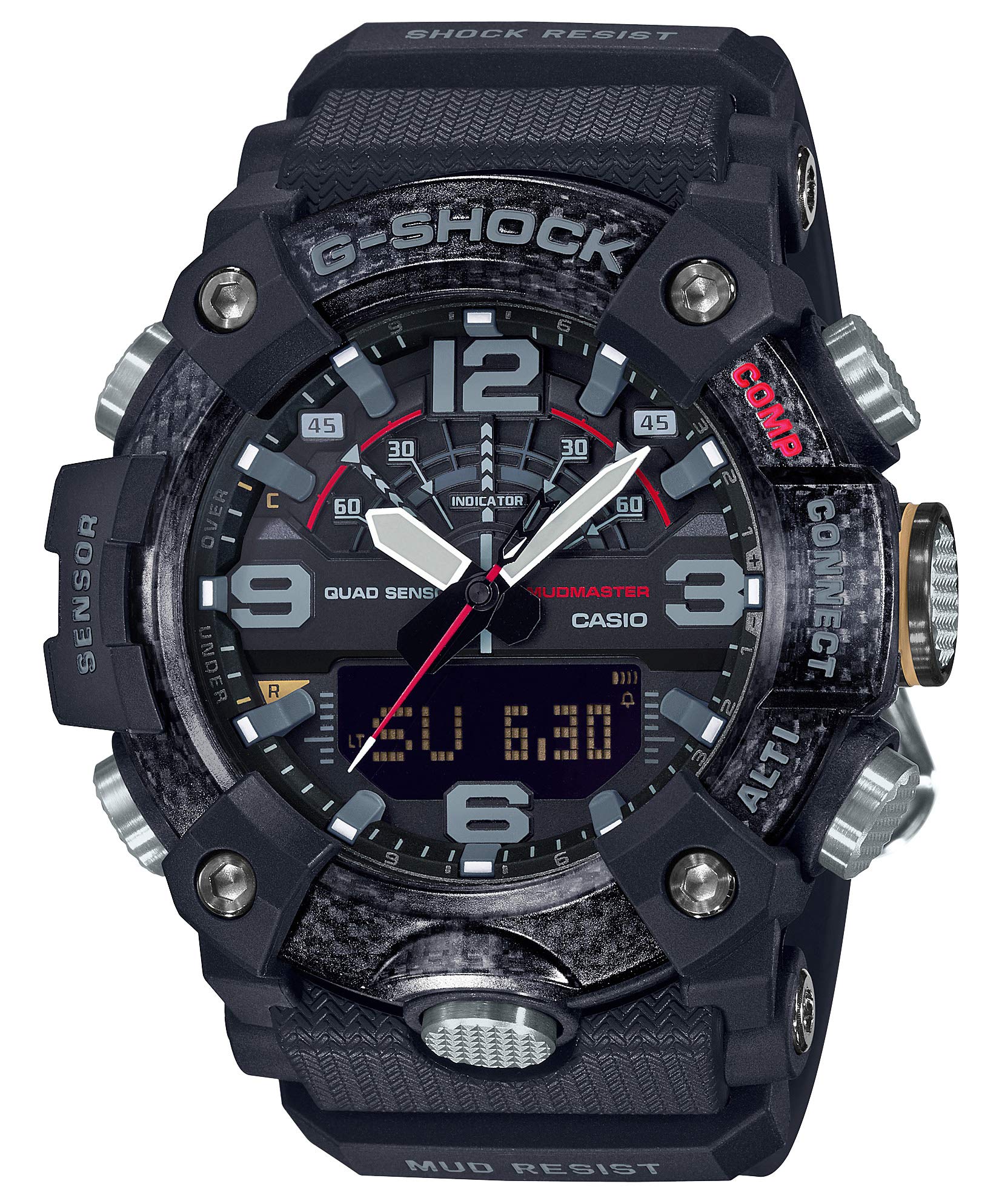 G-SHOCK CASIO Mudmaster GG-B100-1AJF Bluetooth Men's Digital Watch - Shock Resistant, Solar Powered, Smartphone Connectivity for Outdoor Adventures, Hiking & Military Use (Japan Domestic Genuine)