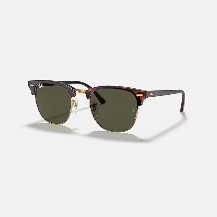 Ray Ban Clubmaster Sunglasses - Mock Tortoise Frame with Arista Lenses for Men & Women - Perfect for Outdoor Activities, Driving, and Fashion Accessories