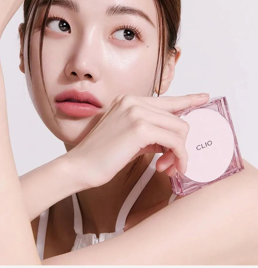 CLIO Kill Cover Mesh Glow Cushion Foundation Set - Hydrating & Full Coverage Makeup Base for Flawless Skin | Perfect for Daily Wear, Special Occasions & On-The-Go Touch Ups