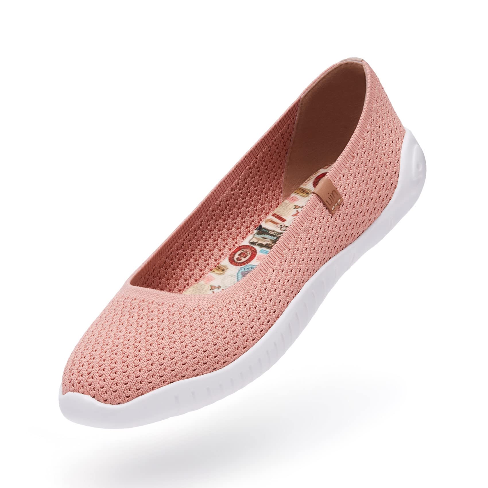 UIN Women's Ballet Flats - Hand-Painted Pointed Toe Slip On Loafers | Lightweight Comfortable Travel Shoes for Walking, Work & Casual Outfits