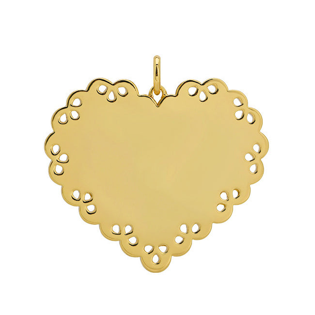 Goldbug Collection Sterling Silver Lace Heart Pendant Necklace for Women - Elegant Valentine's Day Gift, Anniversary Jewelry & Romantic Date Night Accessory