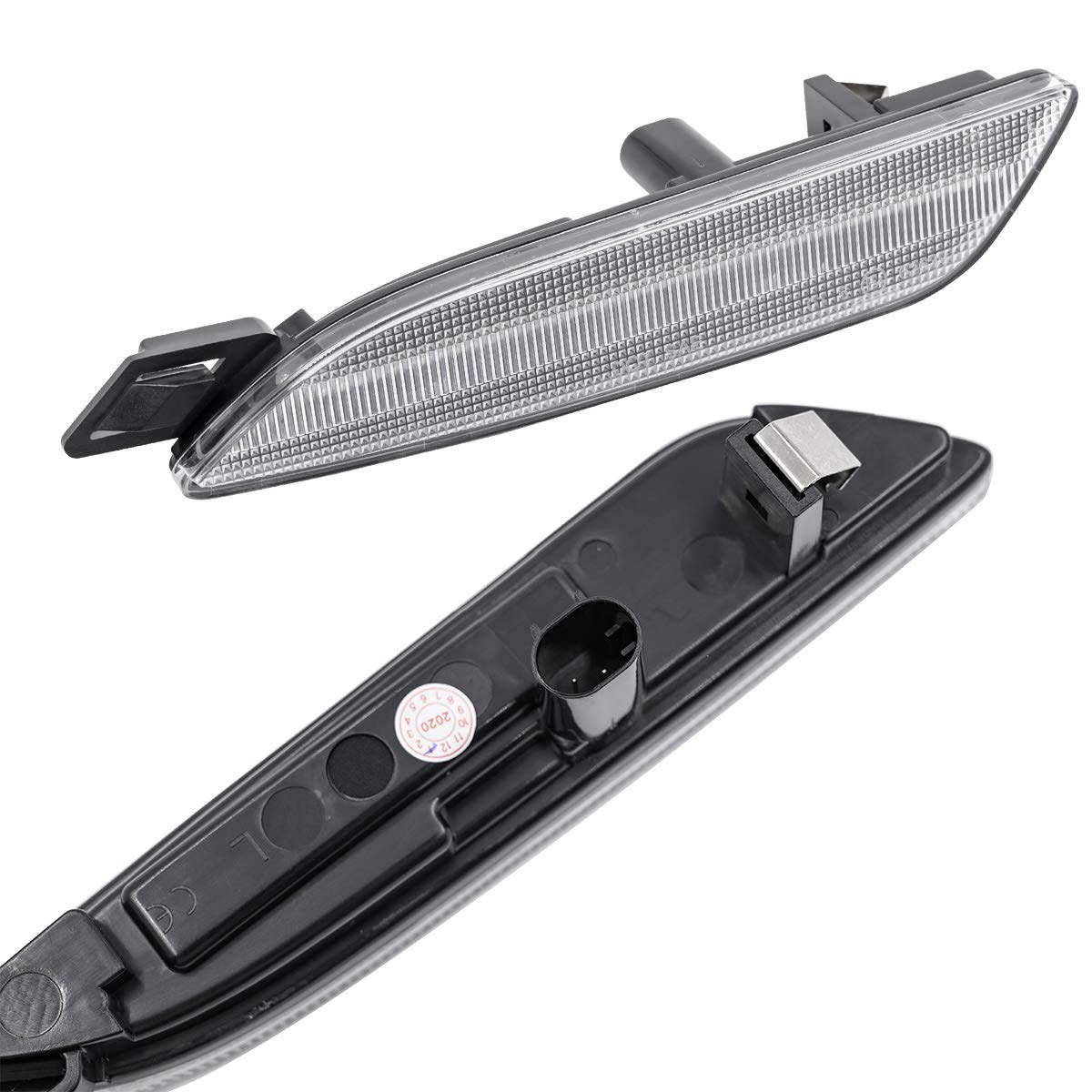 2014-2016 Porsche Panambera Amber LED Side Marker Lights - Clear Lens Turn Signal Lamps Kit (Left/Right) - Durable Replacement for Enhanced Visibility & Safety - Perfect for Night Driving & Custom Car Modifications