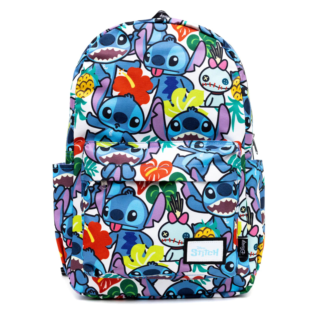 Stitch and Scrump 17 Inch Cute Anime Backpack for School, Travel, and Cosplay - Lightweight Laptop Bag for Women & Girls