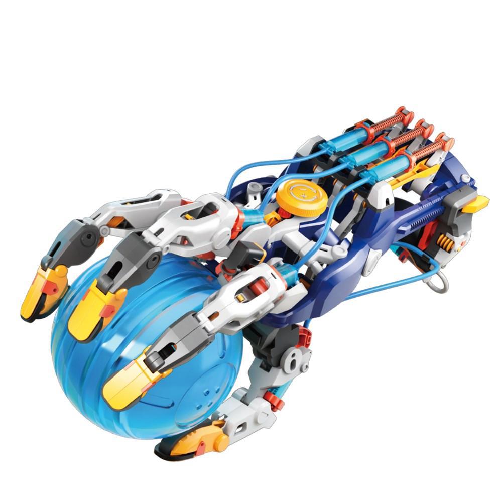 Johnco Cybot Hydraulic Cyborg Hand - STEM Robotics Kit for Kids & Adults | DIY Buildable Mechanical Arm | Science Project & Educational Toy for Classroom & Home Learning