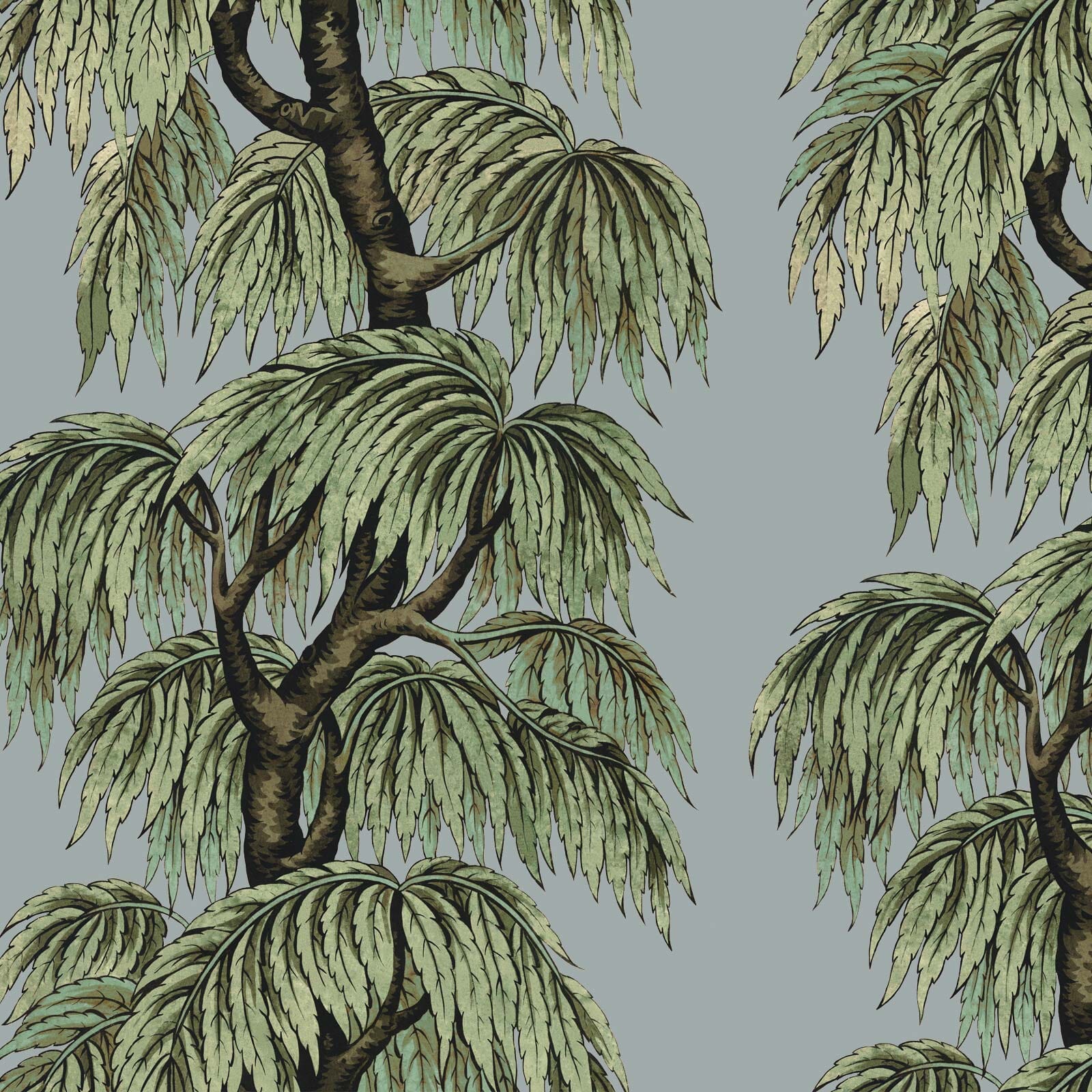 BABYLON Wallpaper Dove/Willow Sample - Premium Peel and Stick Wallpaper for Home Decor | Perfect for Bedroom, Living Room & Nursery Renovation