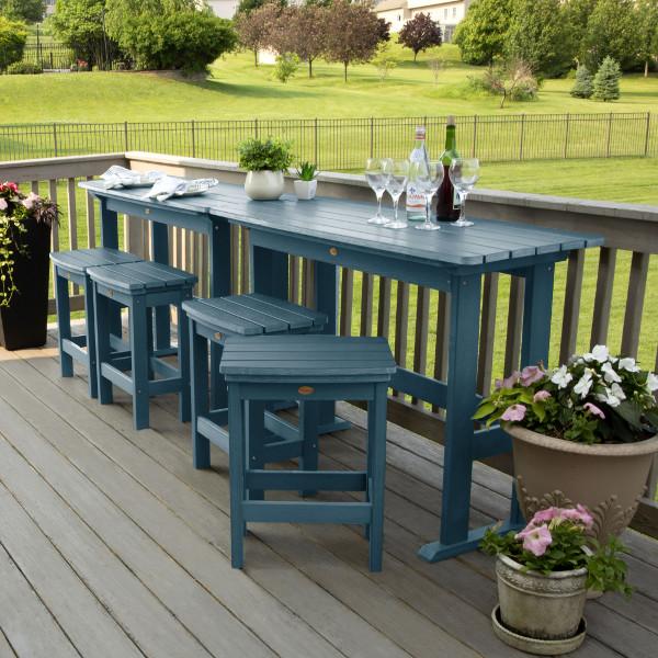 Lehigh 6-Piece Counter Height Balcony Patio Set - Outdoor Dining & Relaxing Furniture for Small Spaces