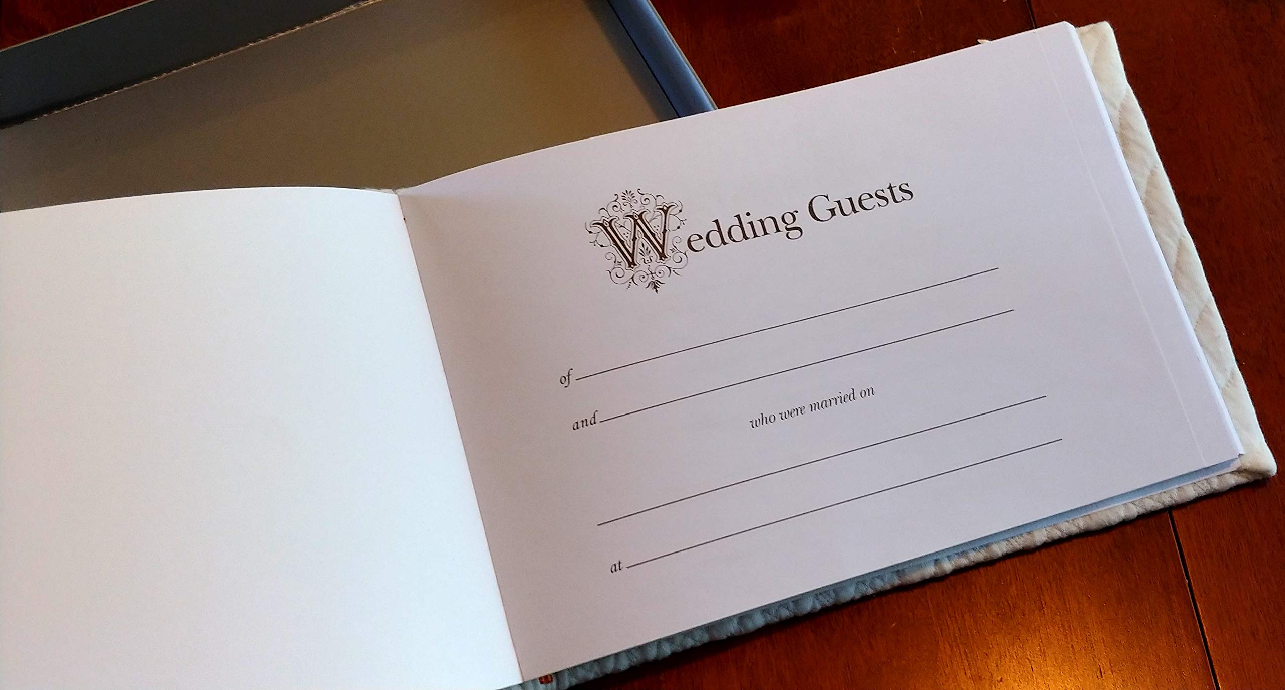 Rustic Wedding Guest Book - Burlap Cover for Bridal Shower & Reception - Perfect for Farmhouse & Vintage Themed Weddings