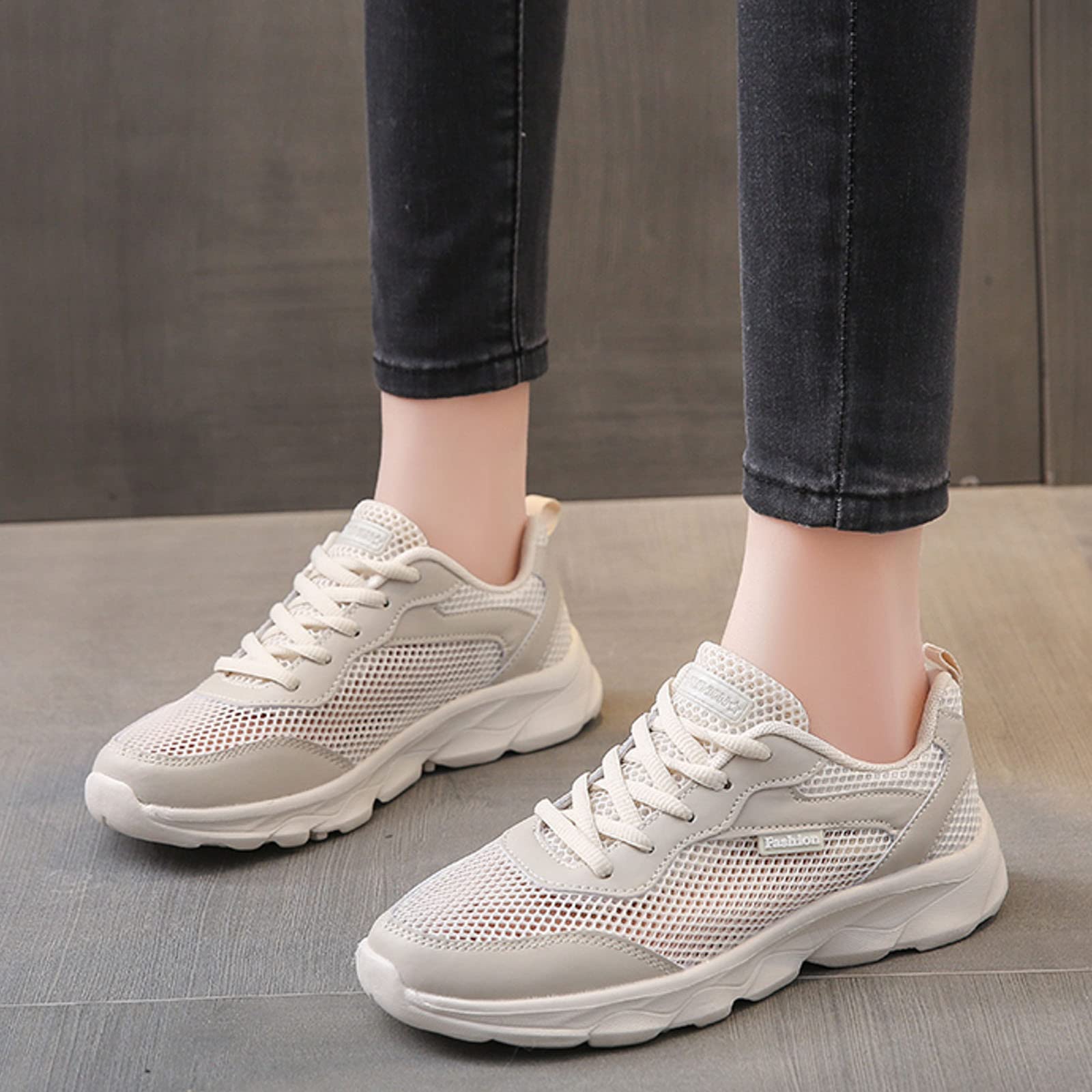 Women's Slip-On Walking Shoes - Lightweight Running Sneakers for Women, Comfortable Casual Tennis Shoes with Anti-Slip Sole - Perfect for Walking, Jogging, Gym & Daily Wear