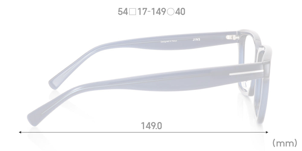 JINS Design Project x Michele De Lucchi DAVIDE 58 Eyeglasses - Stylish Unisex Optical Frames for Work, Reading & Fashion (Perfect for Office, Study & Everyday Wear)