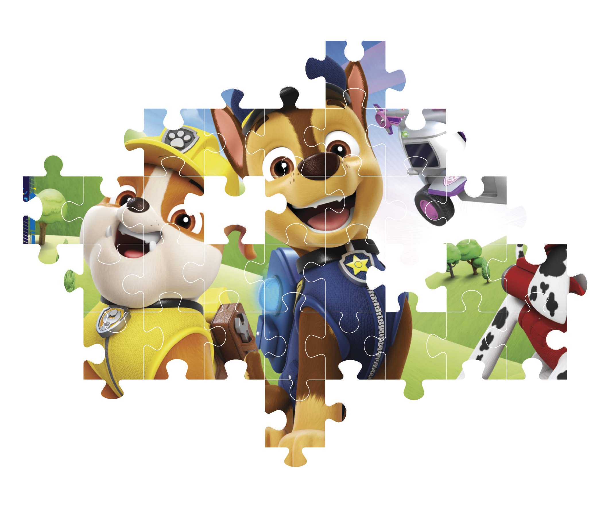 Clementoni Supercolor 104-Piece Paw Patrol Puzzle for Kids Age 6 - Animated Cartoon Puzzle Made in Italy - Perfect for Birthday Gifts & Family Game Night