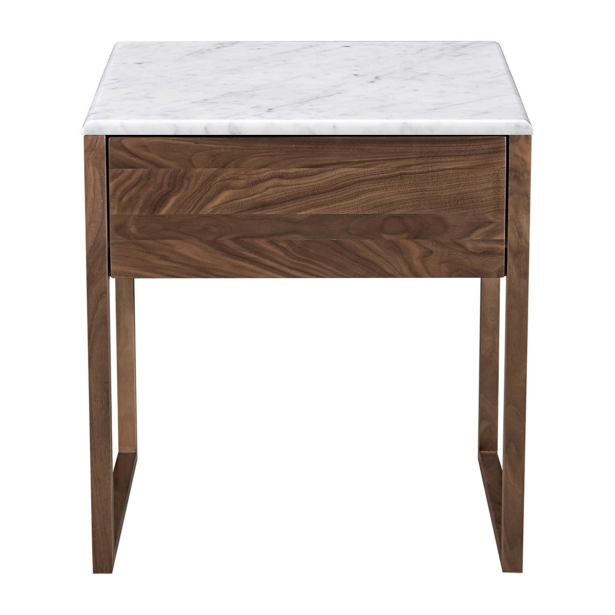 Luxury Avalon Marble Bedside Table - Modern Nightstand with Storage Drawer for Bedroom, Living Room & Office - Elegant Home Decor & Functional Furniture