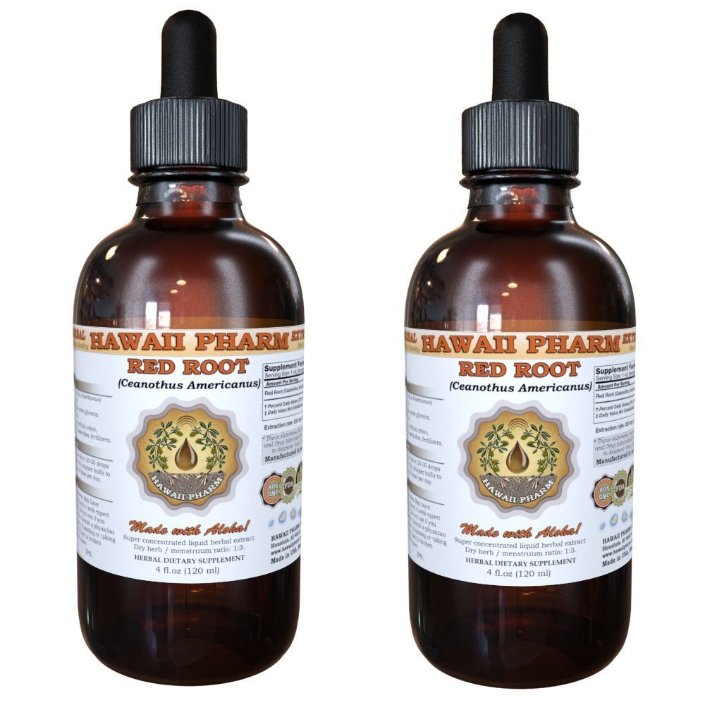Organic Red Root Liquid Extract (Ceanothus Americanus) - 2x2 oz Herbal Tincture for Immune Support & Respiratory Health | Natural Supplement for Wellness, Detox & Herbal Remedies