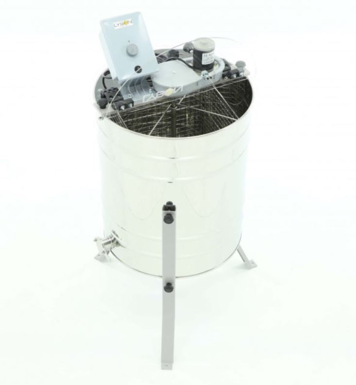 Lyson 4 Deep/8 Shallow Compact Motorized Honey Extractor - Efficient Beekeeping Equipment for Home & Commercial Use