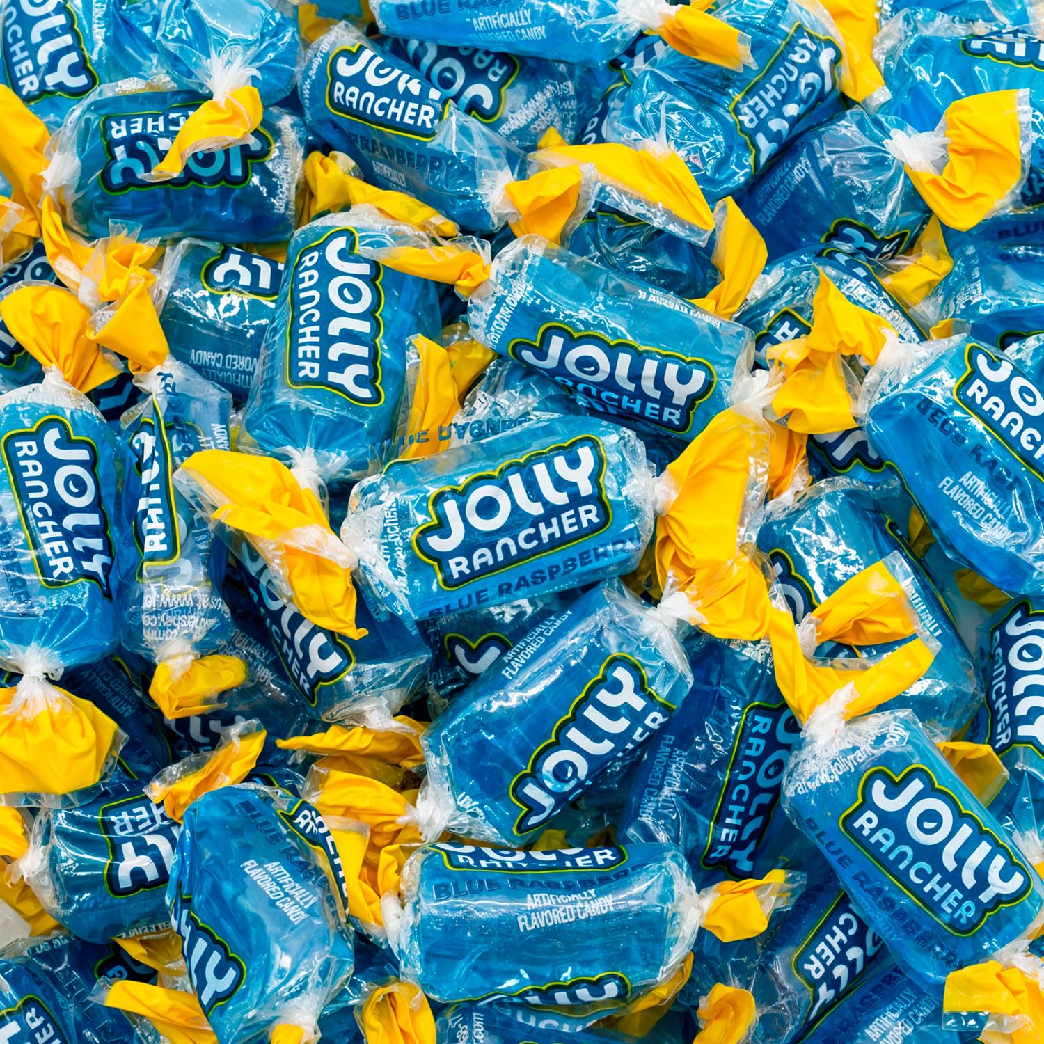 Blue Raspberry Jolly Rancher Hard Candy - Original Flavor Bulk Bag (2 lb, 148 Individually Wrapped Pieces) | Perfect for Halloween, Parties, Office Snacks & Gift Baskets