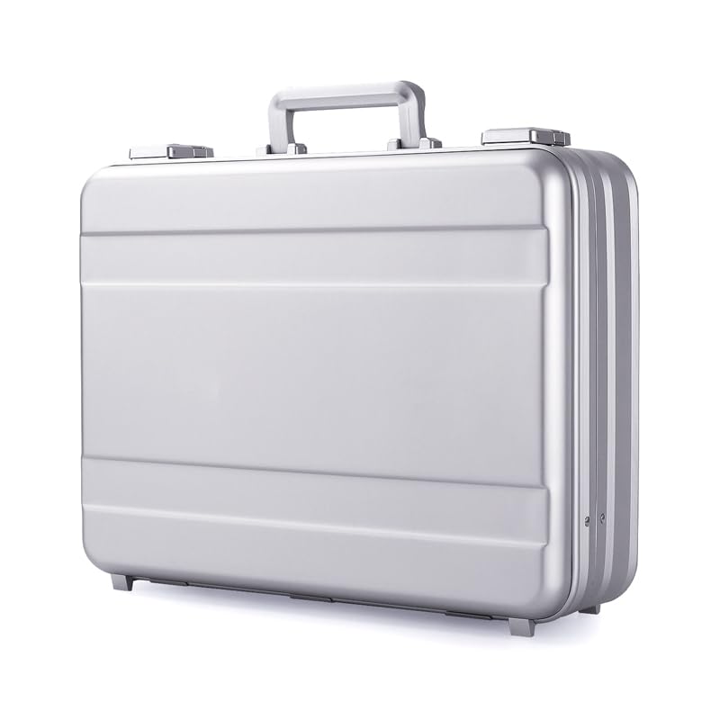 Premium Aluminum Briefcase with TSA Combination Lock - Heavy Duty Metal Tool Case with Customizable Foam Insert for Wine, Jewelry, Watches, Cameras & Equipment | Perfect for Travel, Storage & Professional Use
