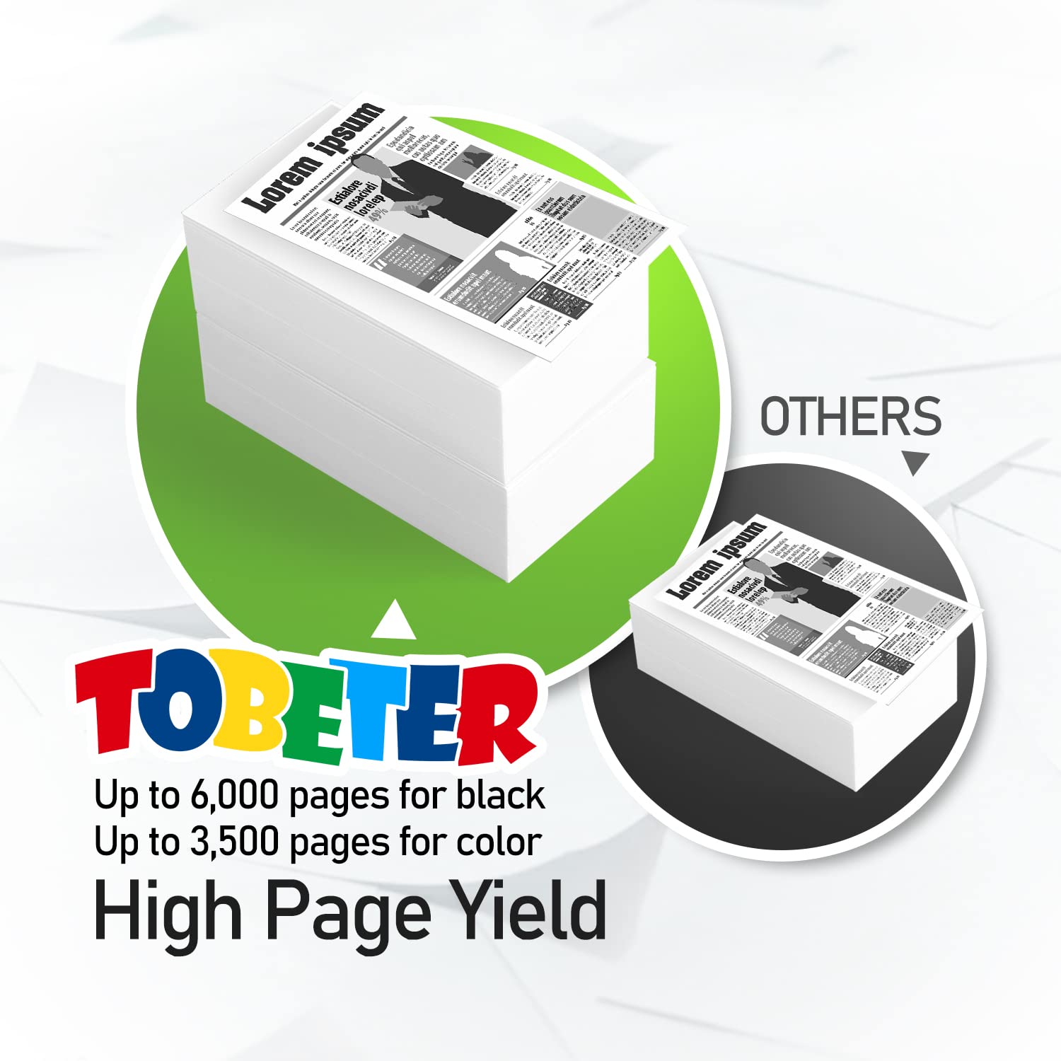 ToBeter 4-Pack CLT-506L Toner for Samsung Printers - 6,000 Pages High-Yield for Office & Home Printing