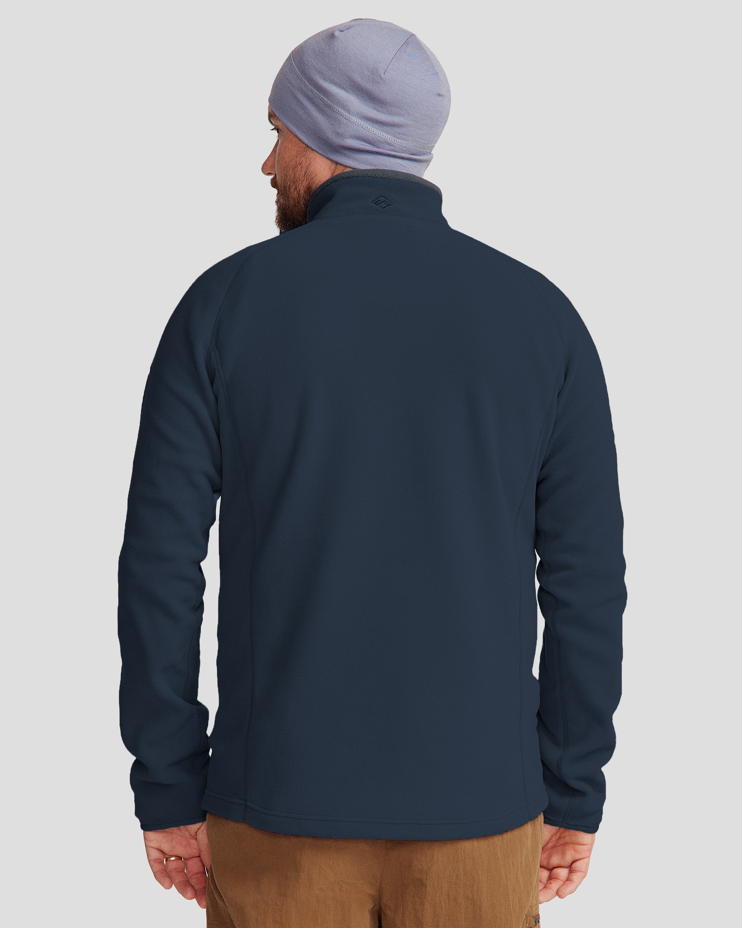 Men's Ridge 100 Primaloft Pullover Jacket - Lightweight Insulated Winter Coat for Hiking & Outdoor Activities - Pure Navy Blue