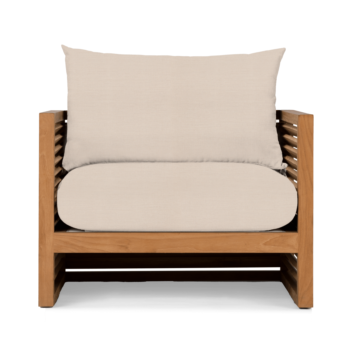 Modern Louver Lounge Chair - Adjustable Reclining Patio Furniture for Outdoor Relaxation | Perfect for Poolside, Garden, and Backyard Lounging