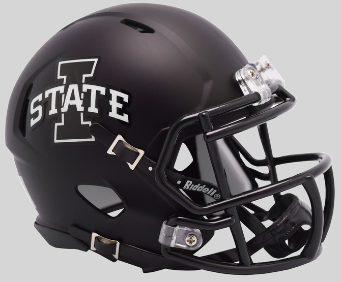 Iowa State Cyclones Riddell Speed Mini Helmet Matte Black - Authentic College Football Collectible for Fans, Display & Memorabilia Collection - Perfect for Game Room, Office Decor & Sports Gifts
