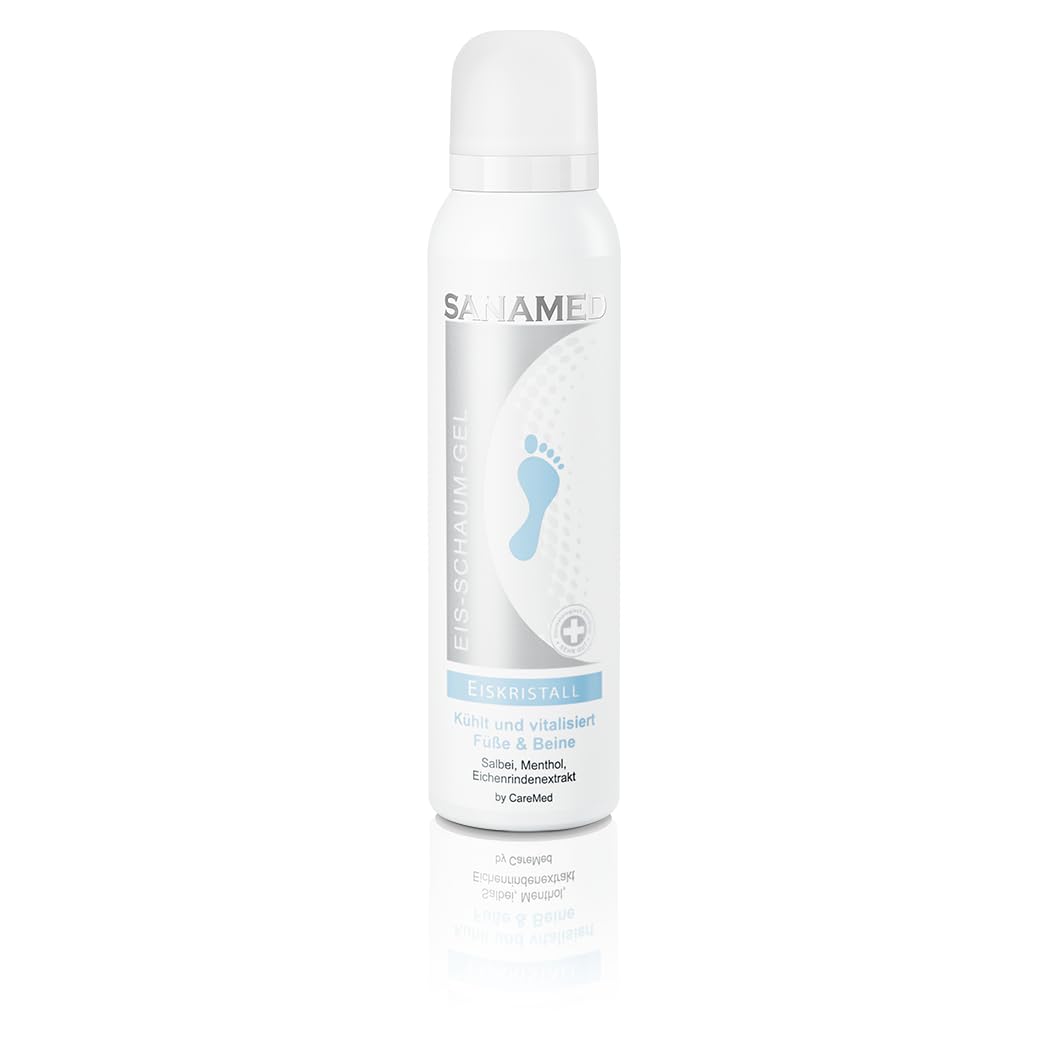 Sanamed Foot Ice Foam Gel - Cooling Relief for Tired, Aching Feet - Perfect for Post-Workout Recovery & Hot Summer Days