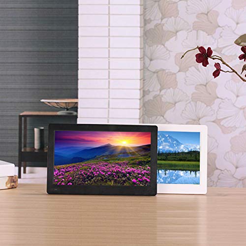 15.6 Inch Digital Picture Frame - Full HD 1920x1080 IPS Display, Electronic Photo Album with Music & Video Player - Perfect for Home Decor, Office Display & Digital Advertising (White)