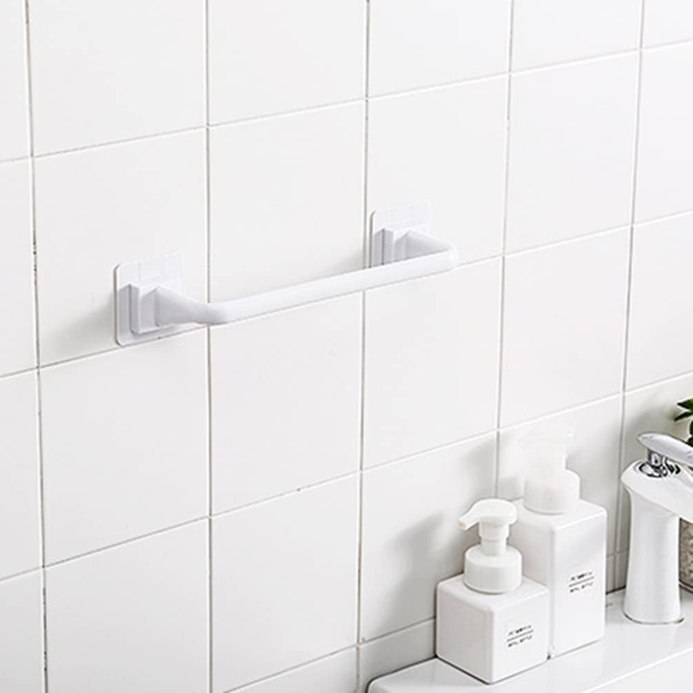 2-Pack No Punch Towel Rack - Rustproof Stainless Steel Bathroom Towel Bar Holder for Kitchen, Bathroom & Laundry Room - Easy Installation, Space Saving Design