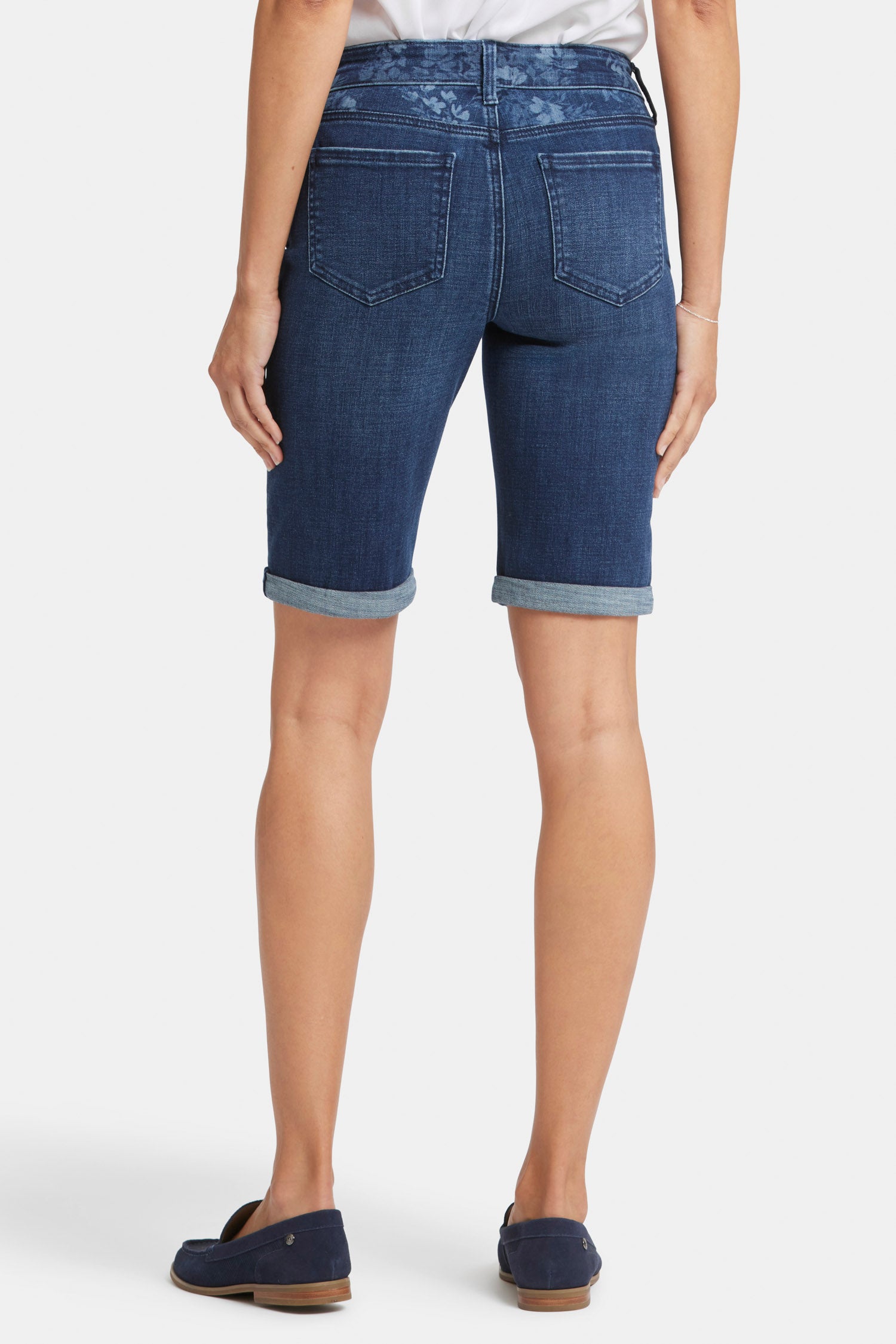 Briella Women's 11 Inch High Waisted Denim Shorts - Comfortable Stretch Jeans for Summer | Perfect for Casual Outings, Beach Vacations & Outdoor Activities