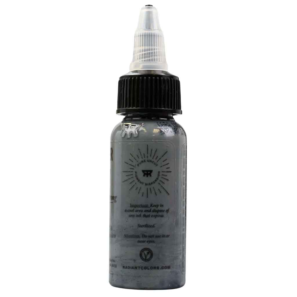 Premium Clever Gray Radiant Tattoo Ink - 1 oz Bottle for Professional Tattoo Artists | Ideal for Realistic Shading & Fine Line Work