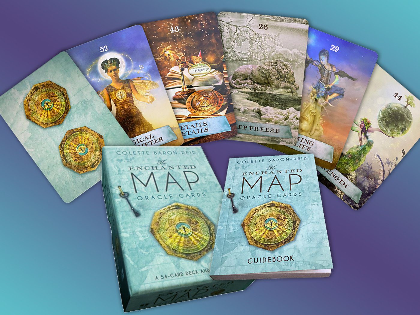 Enchanted Map Oracle Cards - 44-Card Divination Deck for Spiritual Guidance, Tarot Reading & Self-Discovery | Perfect for Meditation, Intuitive Development & Personal Growth