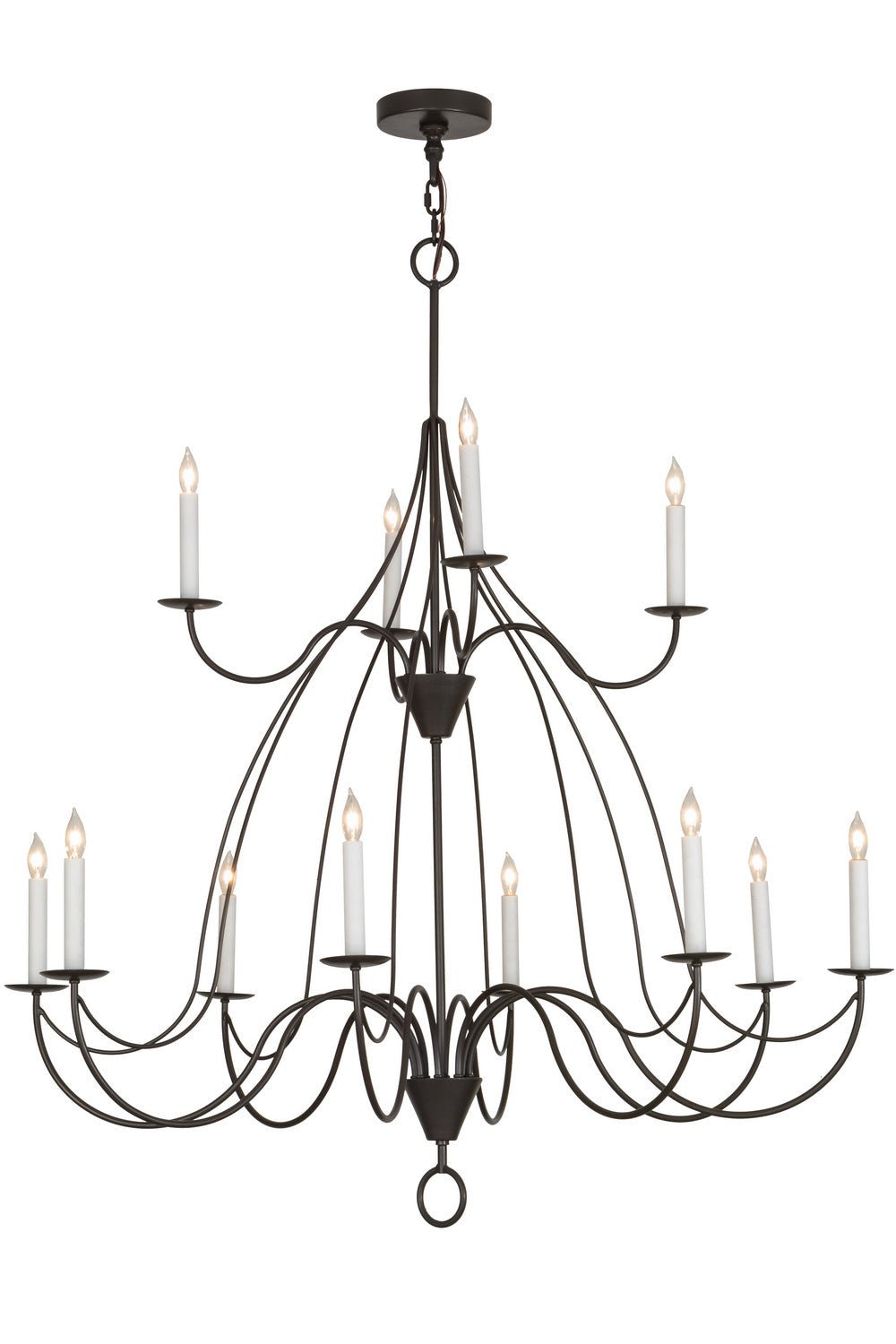 12-Light Crystal Chandelier for Dining Room - Modern Elegant Ceiling Light Fixture for Home Decor, Living Room, Bedroom, Entryway | Dimmable LED Lighting for Weddings & Special Events