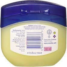 Vaseline 100% Pure Petroleum Jelly for Baby - 3.4oz (100ml) | Moisturizing Skin Protectant | Diaper Rash Prevention & Dry Skin Relief | Ideal for Baby Care, First Aid & Lip Balm