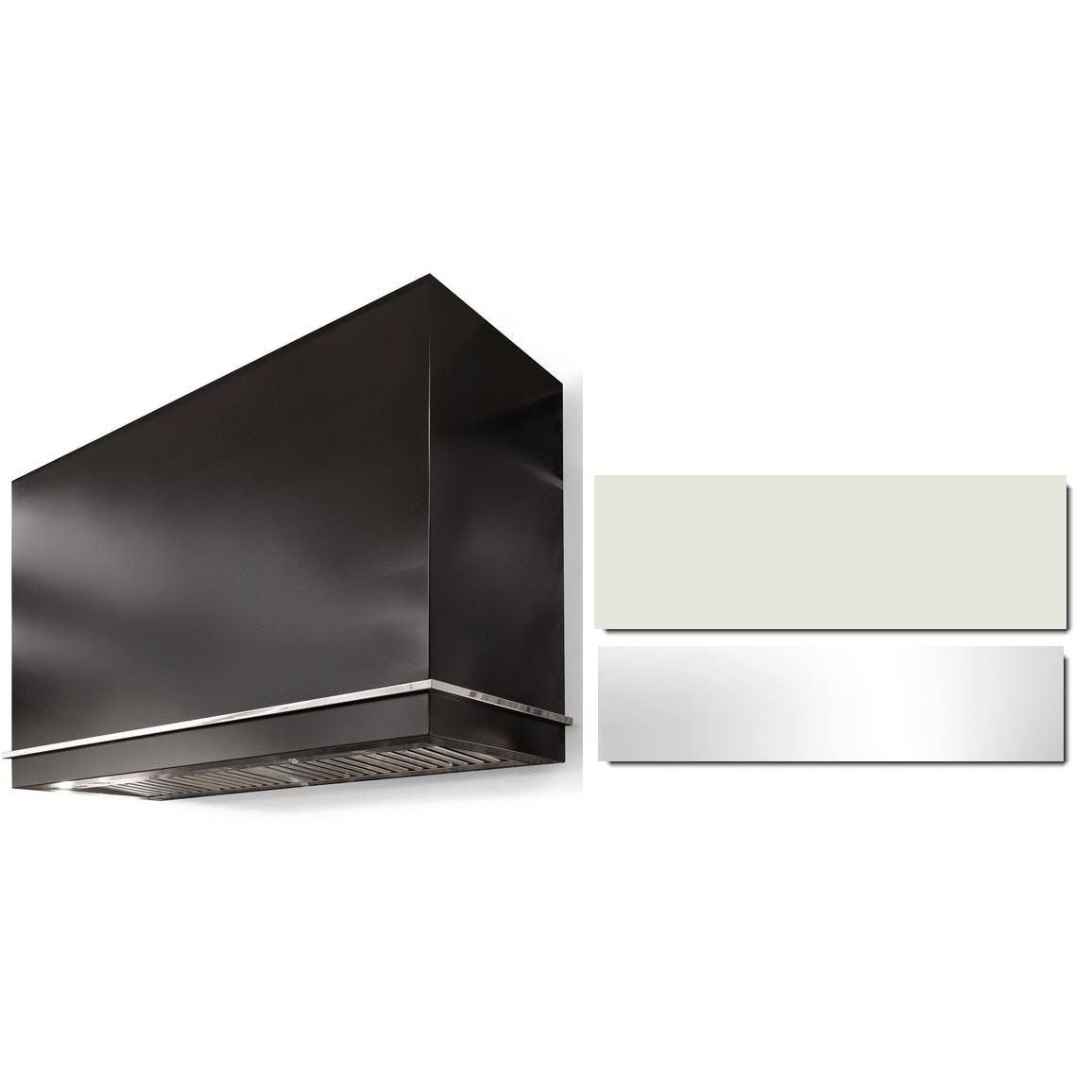 AGA 48 Inch Loge Series Wall Mount Range Hood AH4854LGEWHTPC - Stainless Steel Kitchen Vent Hood with Powerful Exhaust Fan - Perfect for Modern Home Cooking & BBQ Grilling