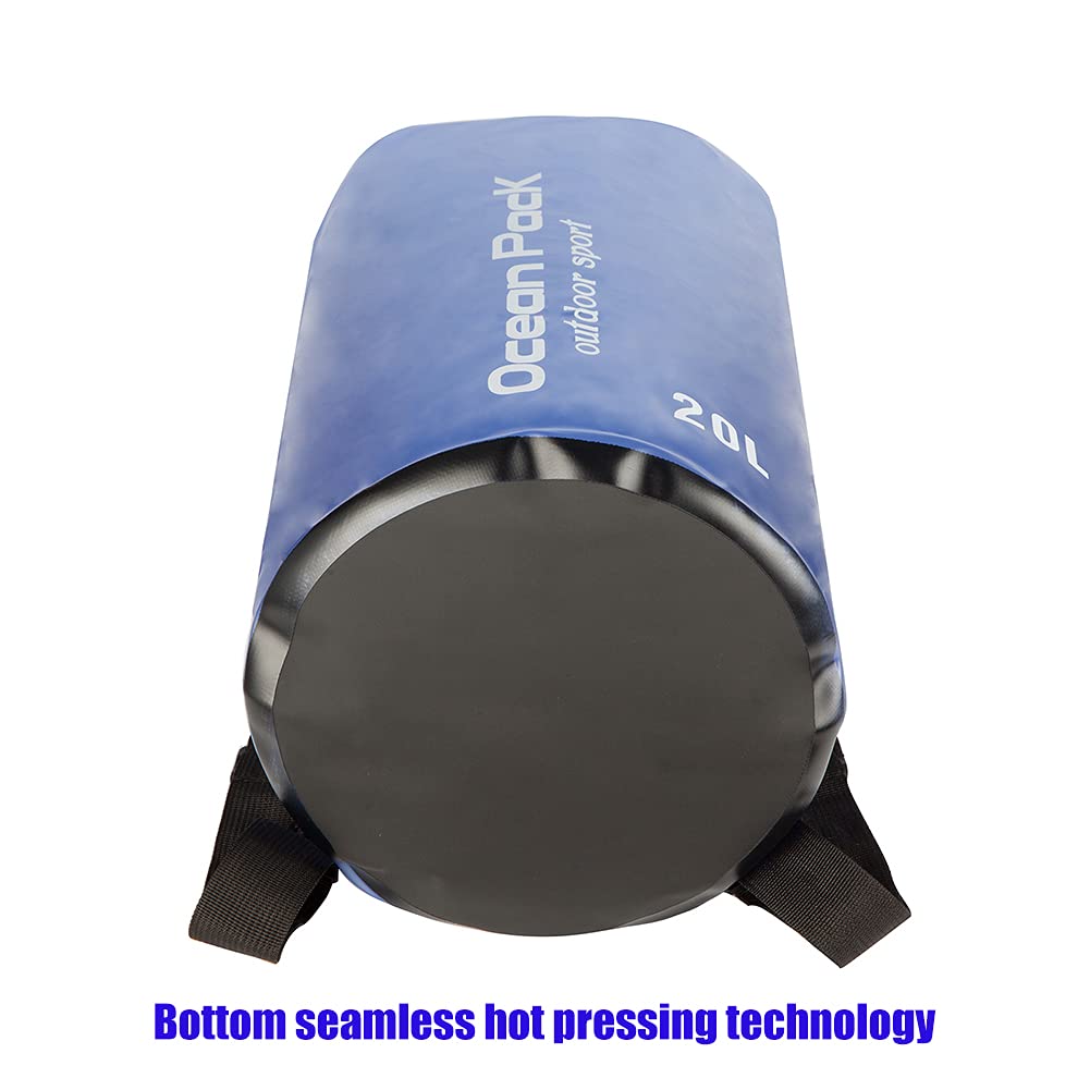 Waterproof Dry Bag 10L/20L - Floating Roll Top Backpack for Kayaking, Boating, Swimming & Outdoor Activities - Ideal for Men & Women