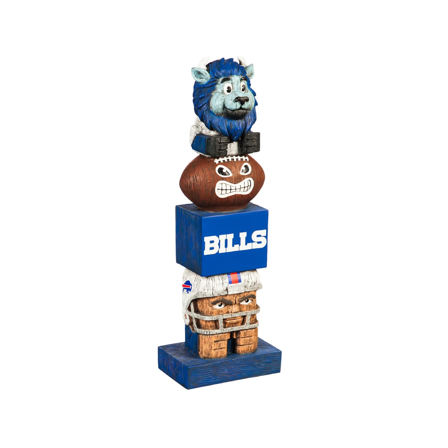 Buffalo Bills Team Garden Statue - NFL Football Fan Decor for Outdoor & Indoor Use - Perfect for Game Day, Man Cave, Office, or Backyard