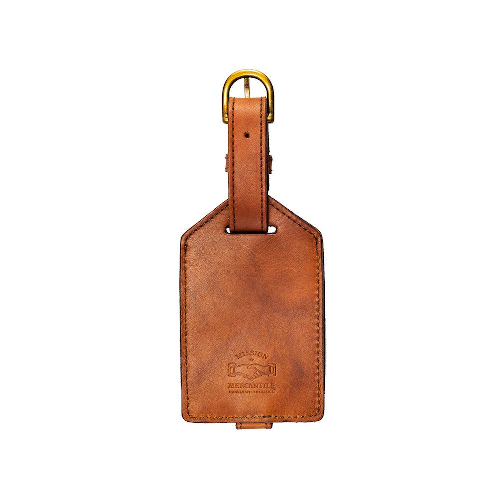 Personalized Leather Luggage Tag - Engraved Name & Contact Info - Durable Travel ID Bag Tag for Suitcases, Backpacks & Carry-Ons - Perfect for Business Trips, Vacations & Gift Giving