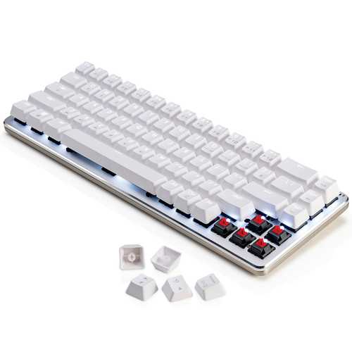 Ajazz ZN 68-Key Mechanical Gaming Keyboard with Cherry MX Switches - Bluetooth 3.0 & Wired Dual Mode for PC, Mac, Gaming & Office Use