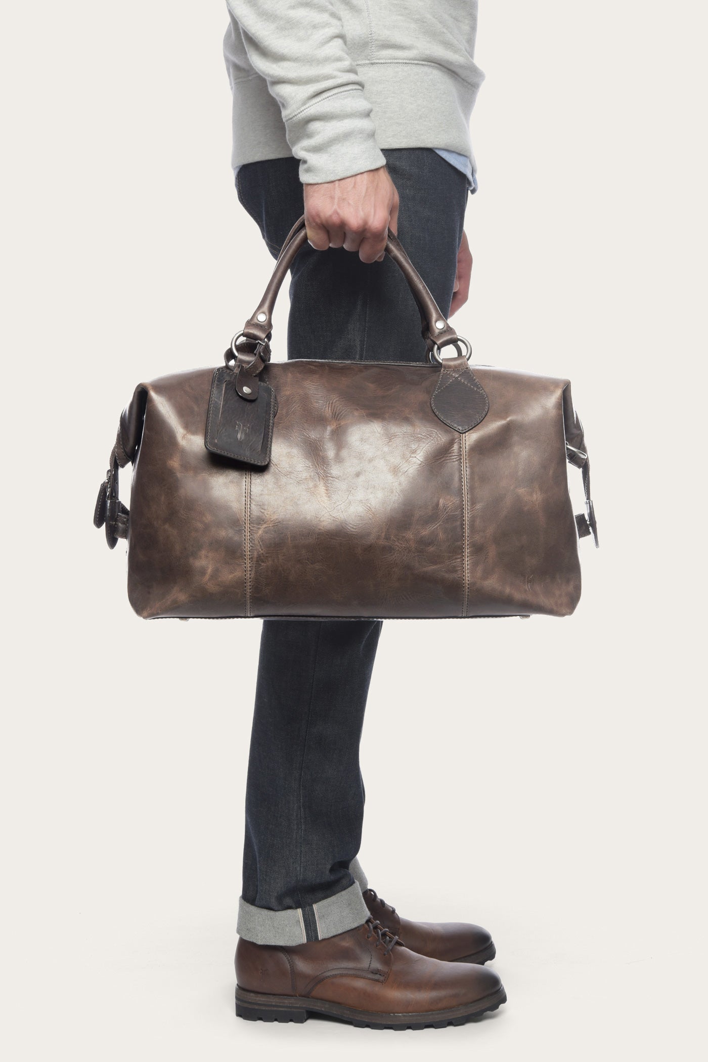 Logan Overnight Bag - Premium Pre-Loved Vintage Leather Duffle for Travel & Gym | Perfect for Weekend Getaways & Business Trips