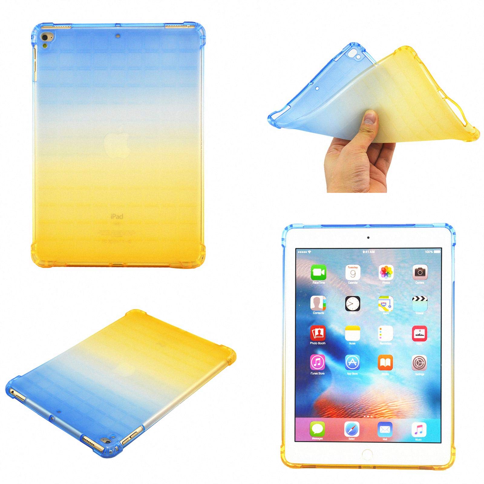 Frosted Translucent Shockproof TPU Case for Apple iPad 9.7