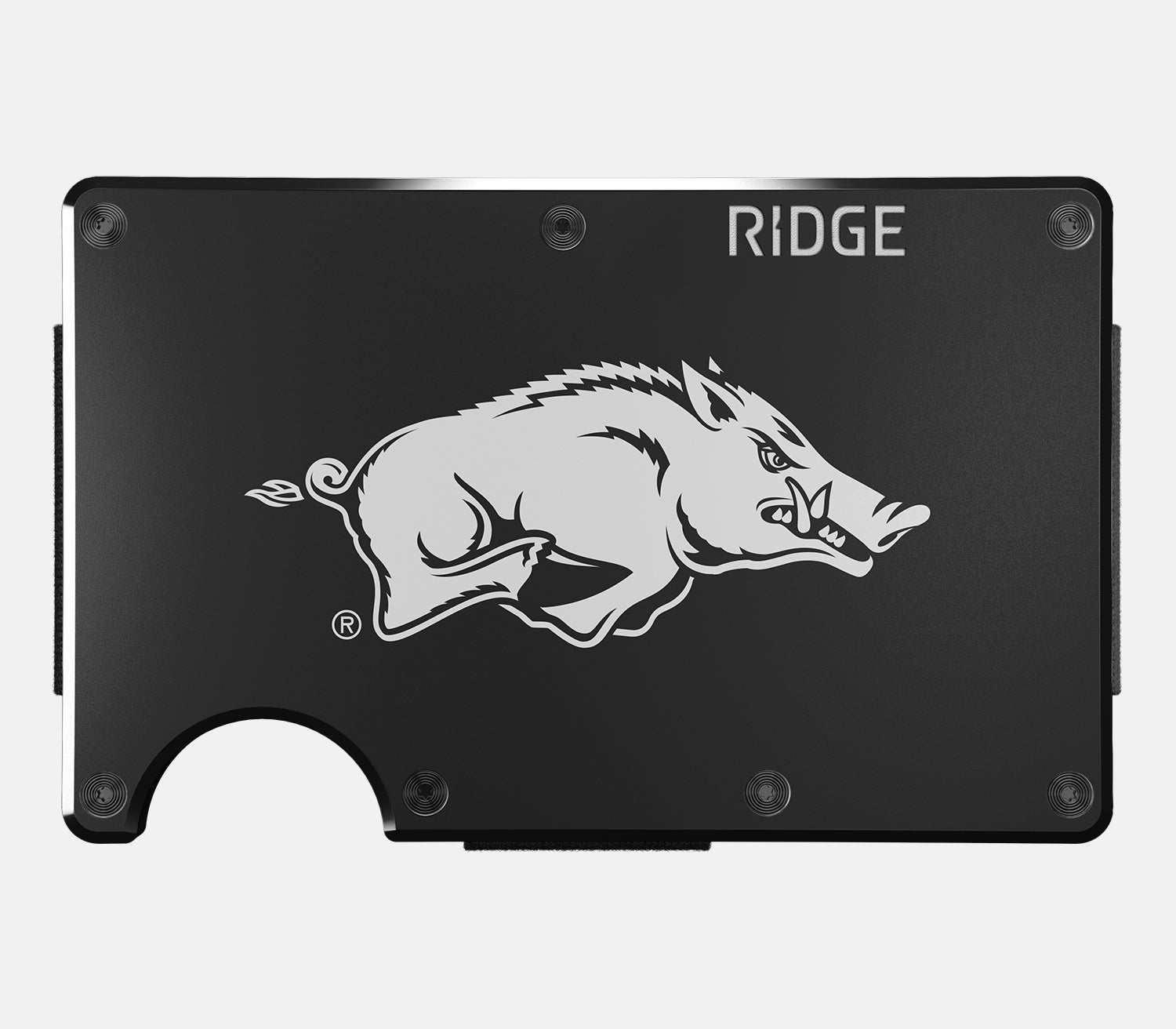 Ridge Wallet for Men - Slim RFID Blocking Front Pocket Wallet - Arkansas Razorbacks Team Design - Perfect for Everyday Carry, Travel & Gifts