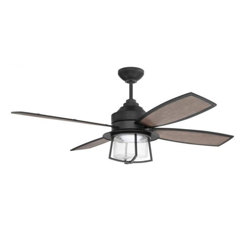 Marsha Ceiling Fan with Remote Control - 52 Inch Modern Flush Mount Indoor Ceiling Fan - Quiet Reversible Motor, 3 Speeds - Perfect for Bedroom, Living Room, and Office
