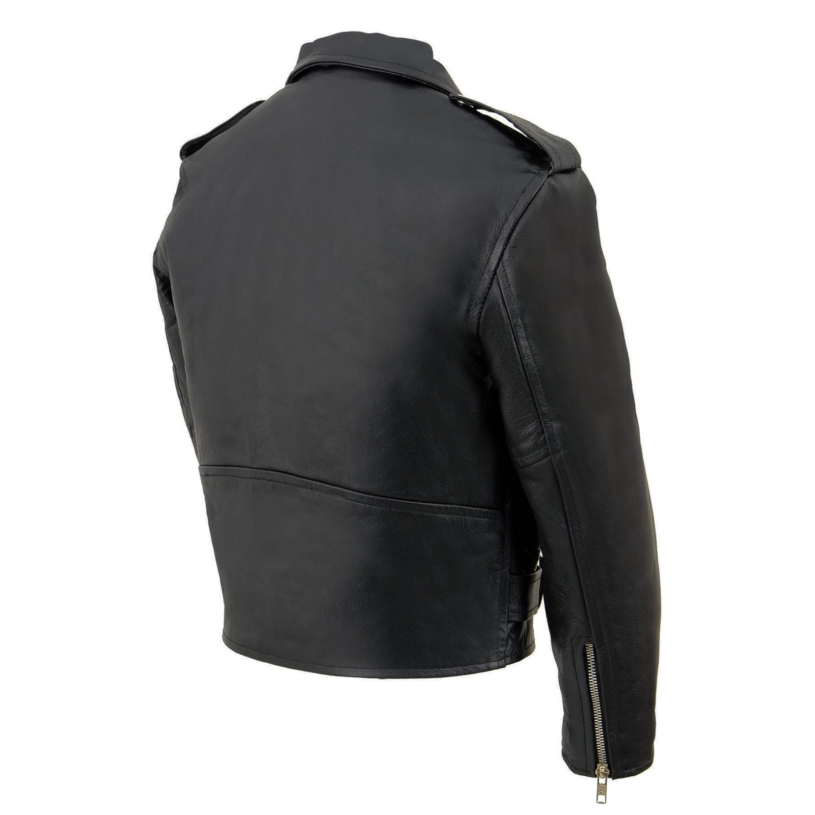 Milwaukee Leather SH2010 Toddler Motorcycle Jacket - Genuine Black Leather Biker Jacket for Kids, Perfect for Riding, Halloween Costumes & Outdoor Adventures