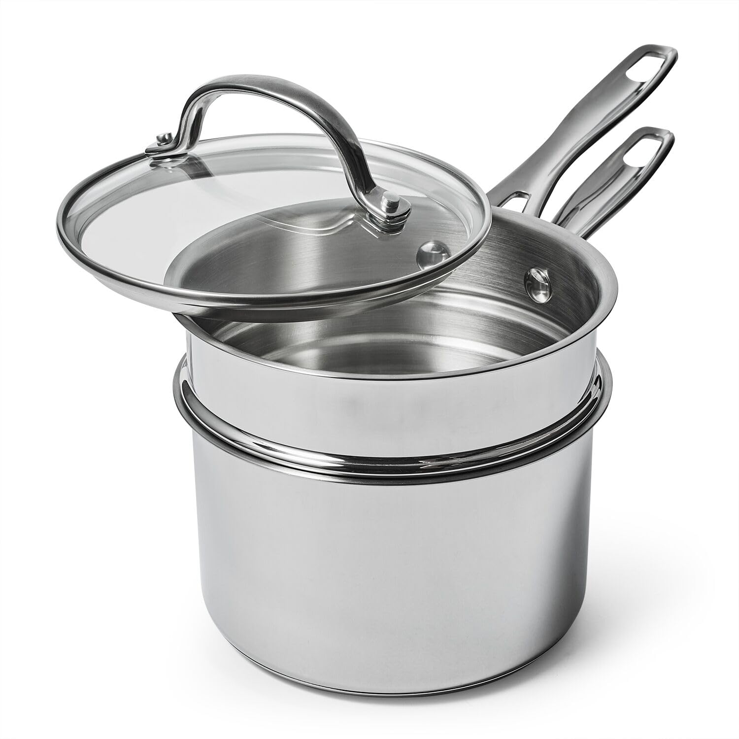 Sur La Table 2qt Stainless Steel Double Boiler for Baking & Cooking