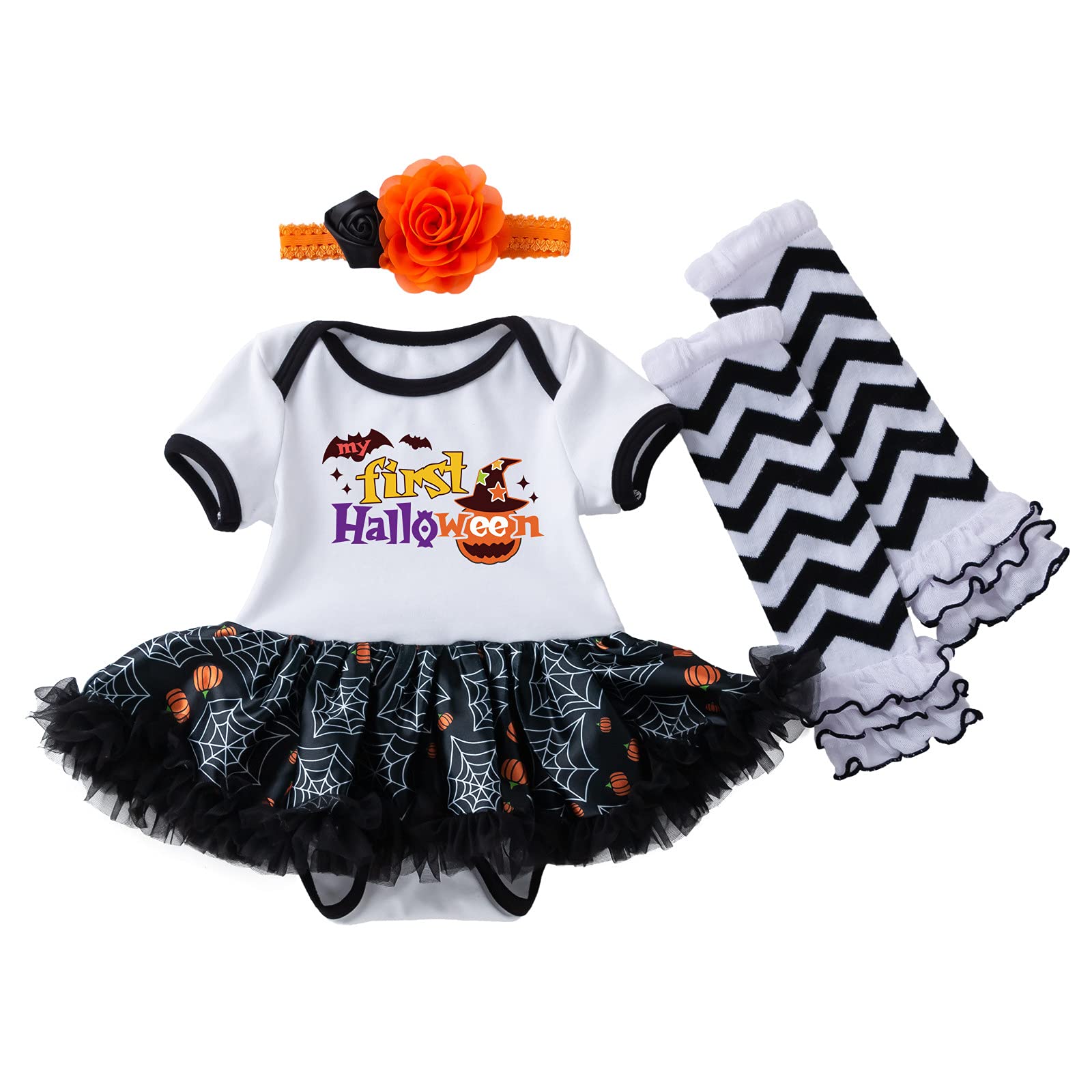 Adorable Newborn Baby Girl Cartoon Bowknot Tulle Dress - Halloween & Party Outfit for Infants | Perfect for Photoshoots, Birthday Celebrations & Special Occasions