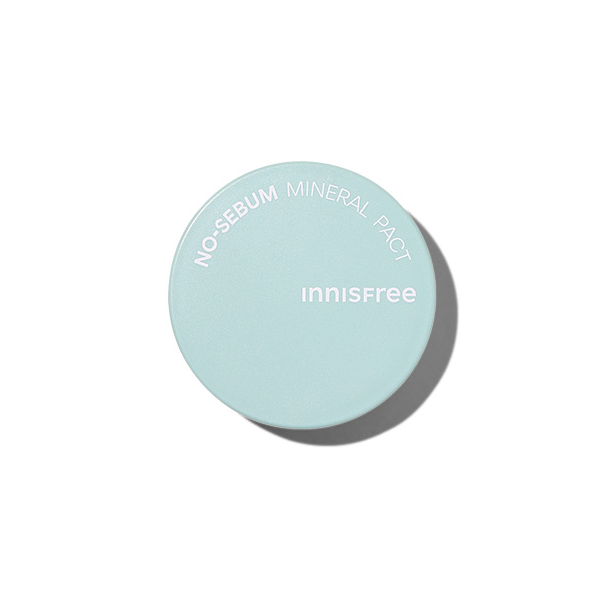 Innisfree No Sebum Mineral Pact - Oil Control & Pore Minimizing Compact Powder | Matte Finish Makeup for Oily Skin | Perfect for Daily Use & Touch-Ups On-The-Go