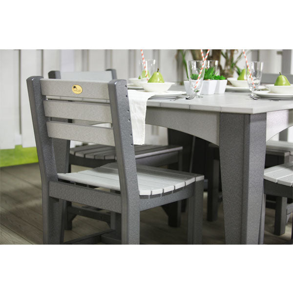 Island Side Chair - Modern Wicker Patio Dining Chair for Outdoor, Garden, Poolside & Porch Use - Lightweight & Durable Rattan Furniture for Backyard, Deck & Balcony