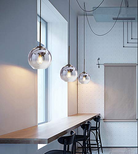 Nordic Modern Silver Pendant Light - 15 ft Black Cord with Plug-in Dimmer Switch, E26 Lampholder for Bedroom, Loft, Lounge (Bulb Not Included) | Elegant Ceiling Lighting for Dining Room, Kitchen Island & Living Room Decor