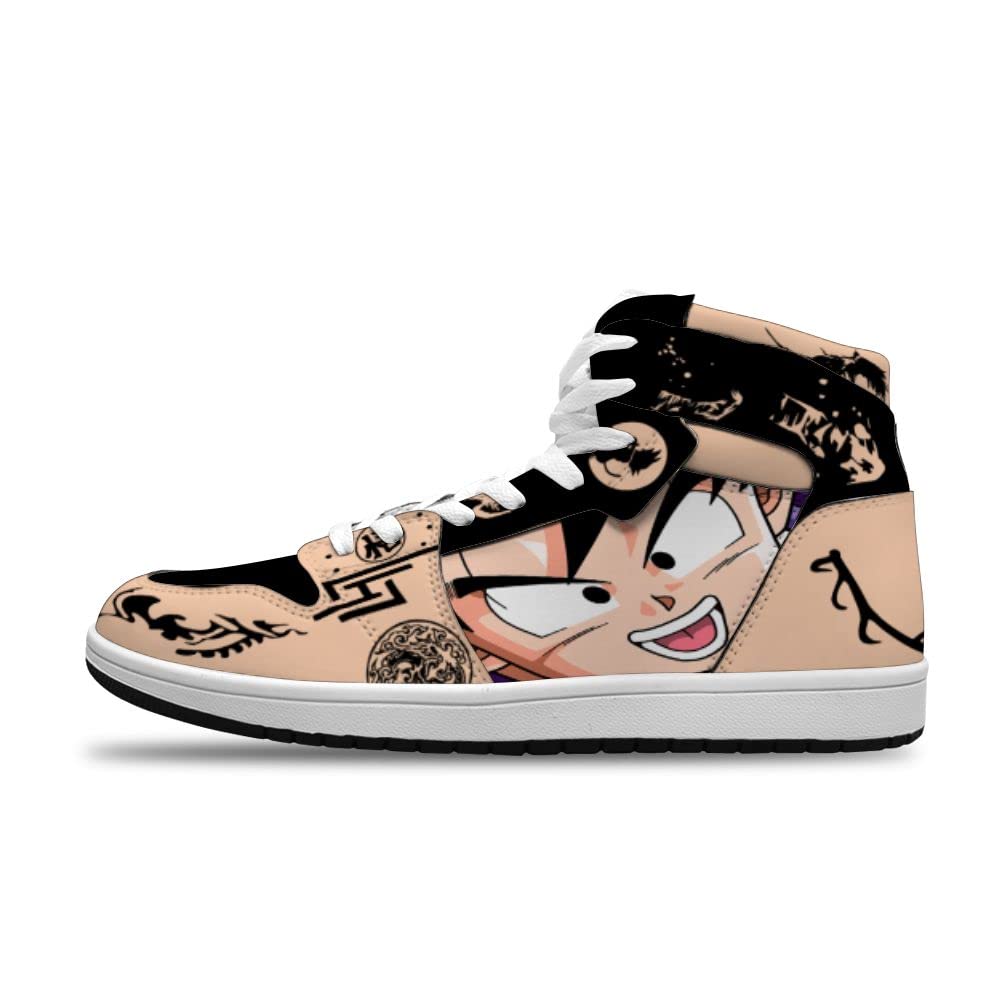 Custom Saiyan Anime Basketball Shoes for Men & Women - Trendy Sports Sneakers for Gym, Running & Casual Wear
