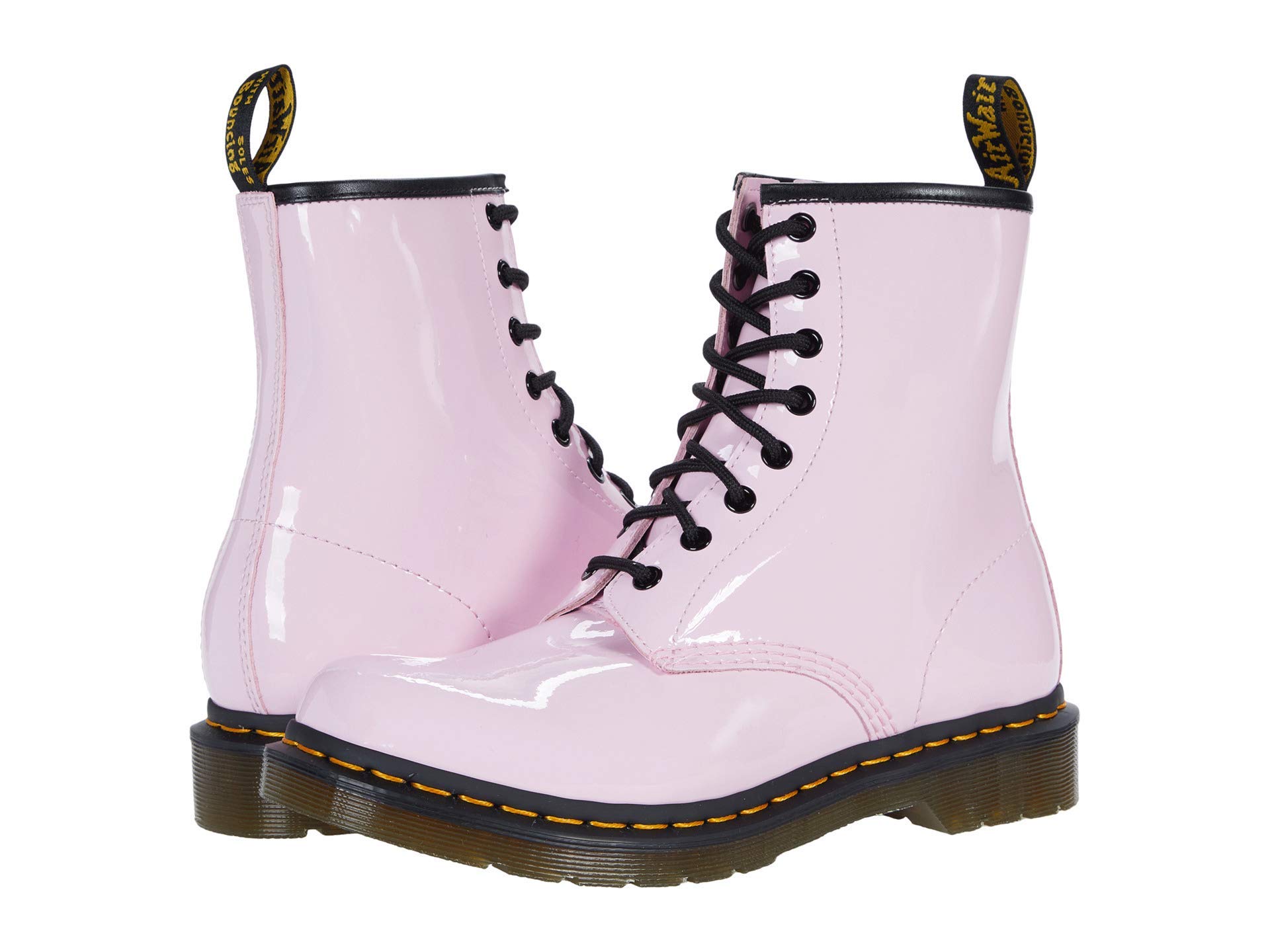 Dr. Martens 1460 Women's Patent Leather Boots - Chunky Sole Ankle Booties for Women | Punk, Gothic & Streetwear Fashion | Perfect for Concerts, Night Out & Everyday Wear