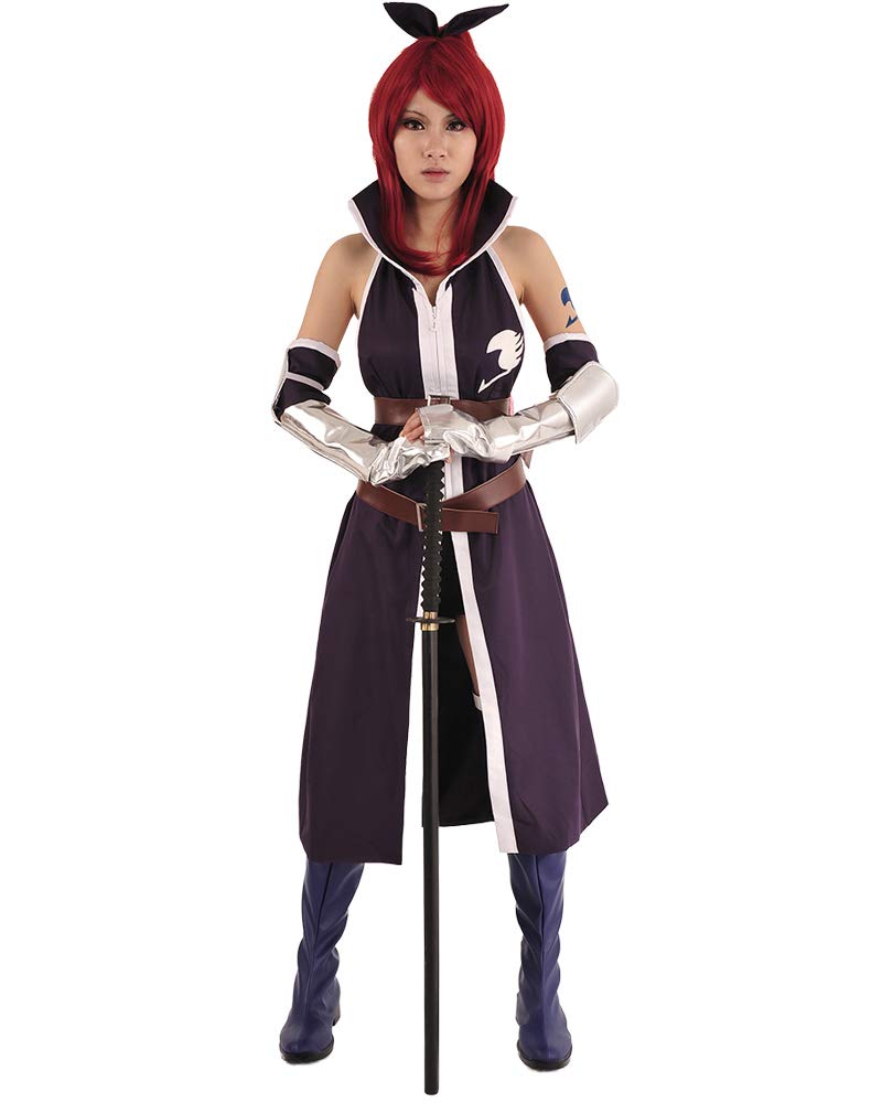 Miccostumes Women's Anime Cosplay Costume - Master Purple Outfit for Halloween, Comic Con & Cosplay Events | High-Quality Anime Character Dress Up